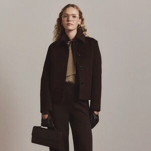 Wool Cashmere Short Coat